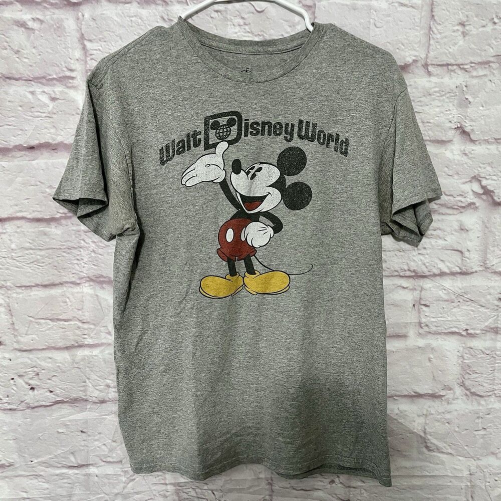 Disney Mickey Mouse Walt Disney World Gray T-Shirt Men’s Size M